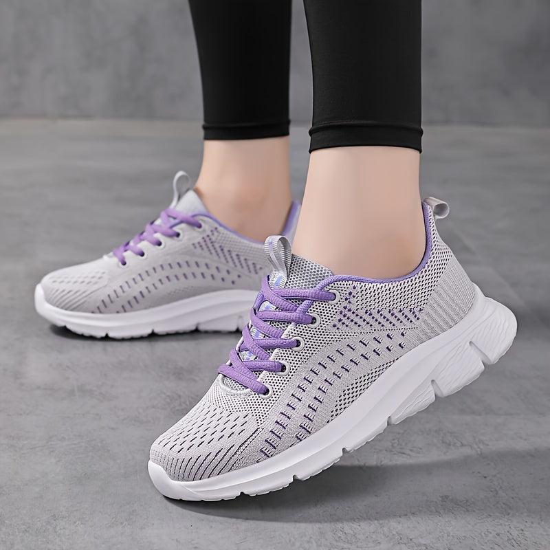 Women's Lace-up Sports Sneakers Breathable Outdoor Running Shoe