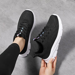 Women's Lace-up Sports Sneakers Breathable Outdoor Running Shoe