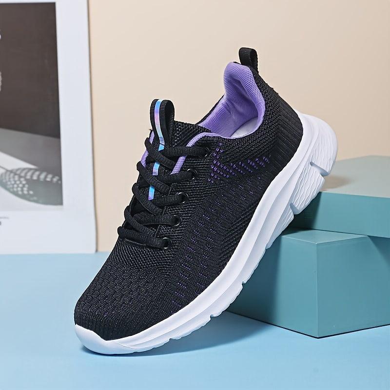 Women's Lace-up Sports Sneakers Breathable Outdoor Running Shoe