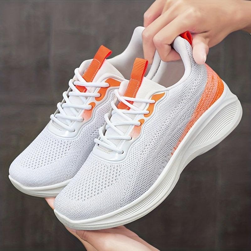Women's Mesh Breathable Tennis Sports Shoes Lightweight Platform