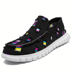 Colorful Lightweight Loafers Shoes Slip On Boat Shoes Casual Walking Shoes