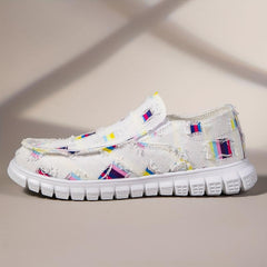 Colorful Lightweight Loafers Shoes Slip On Boat Shoes Casual Walking Shoes