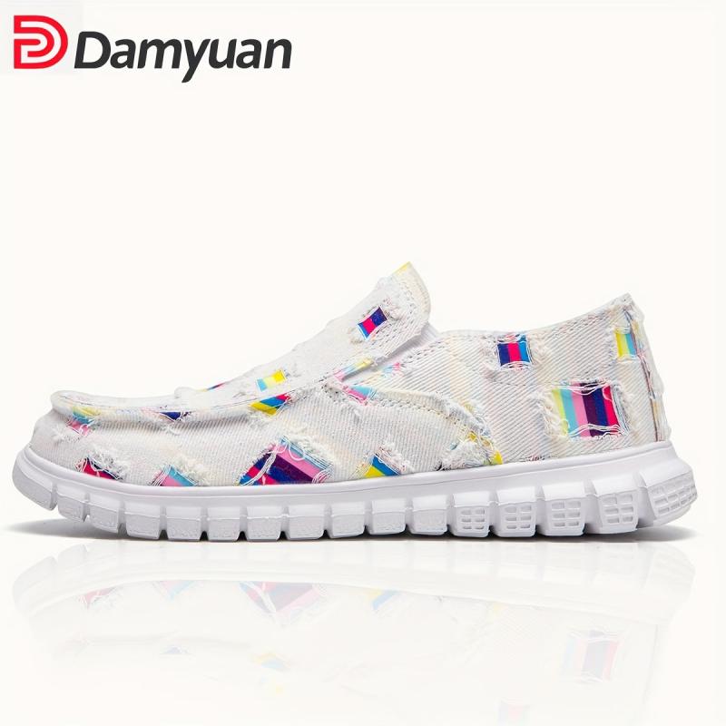 Colorful Lightweight Loafers Shoes Slip On Boat Shoes Casual Walking Shoes