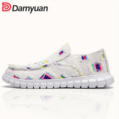 Colorful Lightweight Loafers Shoes Slip On Boat Shoes Casual Walking Shoes