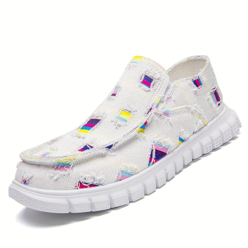 Colorful Lightweight Loafers Shoes Slip On Boat Shoes Casual Walking Shoes