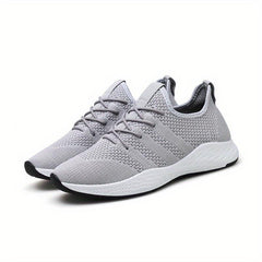 Women's Lace Up Woven Running Shoes Breathable Non slip Mesh Sneakers