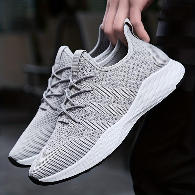 Women's Lace Up Woven Running Shoes Breathable Non slip Mesh Sneakers
