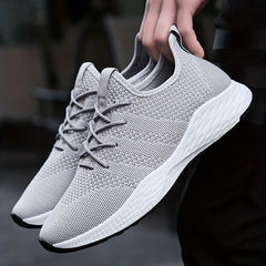 Women's Lace Up Woven Running Shoes Breathable Non slip Mesh Sneakers