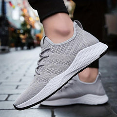 Women's Lace Up Woven Running Shoes Breathable Non slip Mesh Sneakers