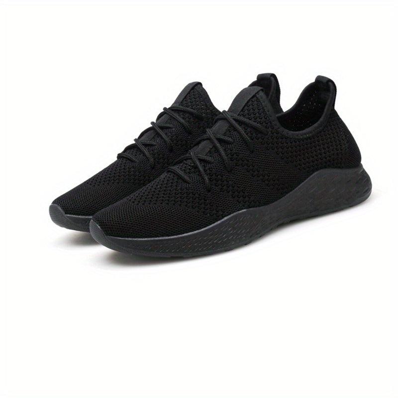 Women's Lace Up Woven Running Shoes Breathable Non slip Mesh Sneakers