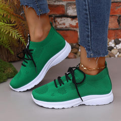 Women's Mesh Road Running Shoes Slip On Comfortable Casual