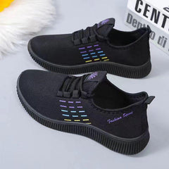 Women's Mesh Running Shoes Lace-up Walking Sneakers