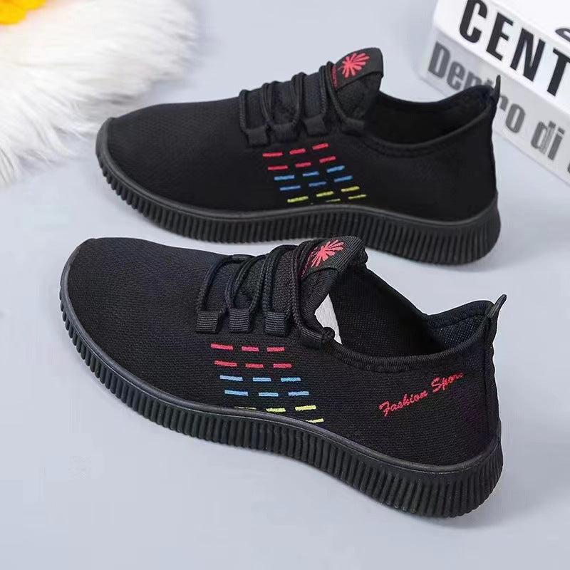 Women's Mesh Running Shoes Lace-up Walking Sneakers