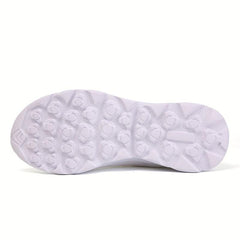 Soft Thick Sole Mesh Breathable Woven Shoes Non Slip Running Shoes