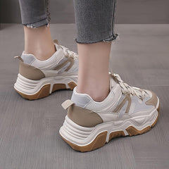 Chunky Sneakers Breathable Thick Sole Running Sneakers Women's Casual Shoes