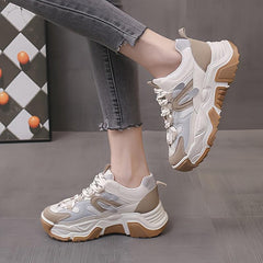Chunky Sneakers Breathable Thick Sole Running Sneakers Women's Casual Shoes