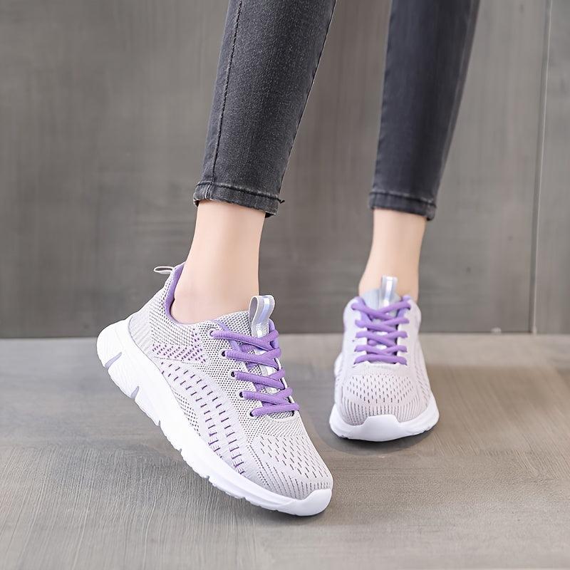 Women's Mesh Breathable Woven Running Shoes Lightweight