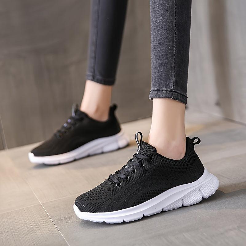 Women's Mesh Breathable Woven Running Shoes Lightweight