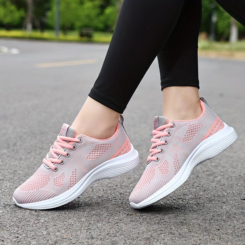 Women's Mesh Breathable Sneakers Thick Sole Running Shoes