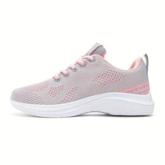 Women's Mesh Breathable Sneakers Thick Sole Running Shoes