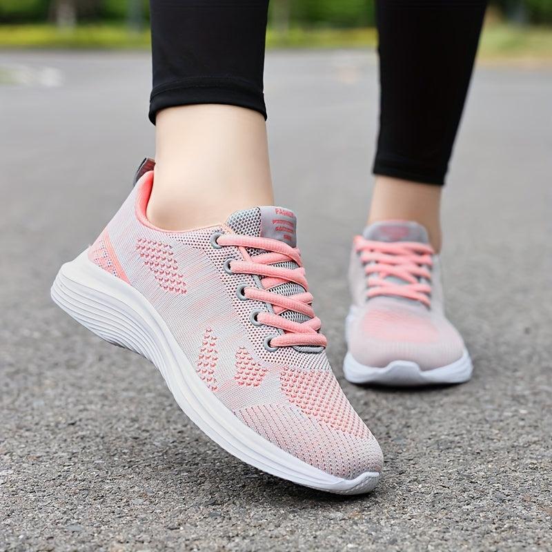 Women's Mesh Breathable Sneakers Thick Sole Running Shoes
