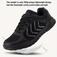 Women's Breathable Mesh Lace Up Sneakers Comfort Sports Shoes