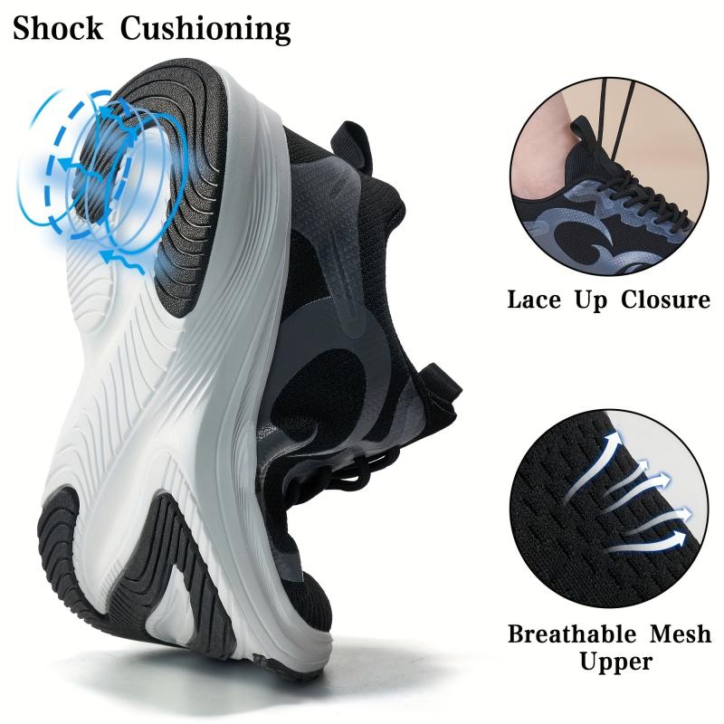 Mesh Breathable Soft Sole Shock Absorption Running Shoes