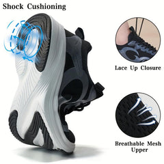 Mesh Breathable Soft Sole Shock Absorption Running Shoes