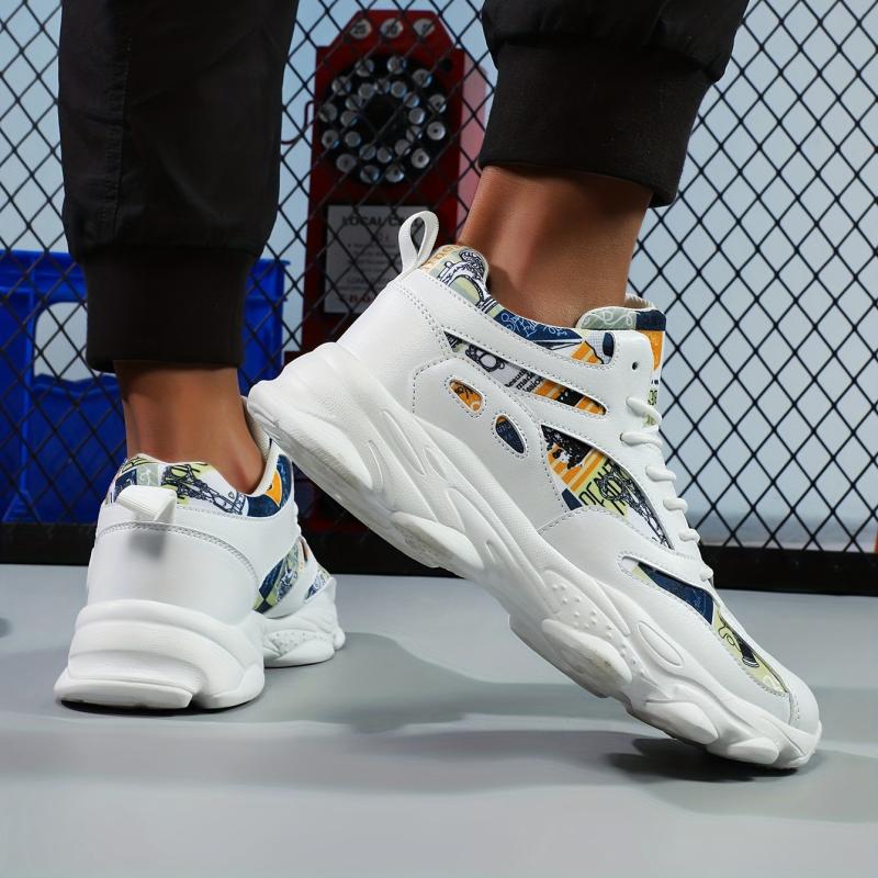 Lace Up Running Shoes Thick Bottom Chunky Sneakers