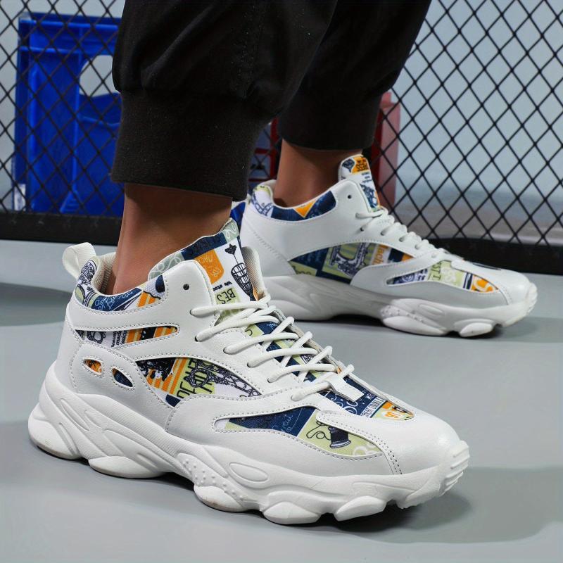 Lace Up Running Shoes Thick Bottom Chunky Sneakers