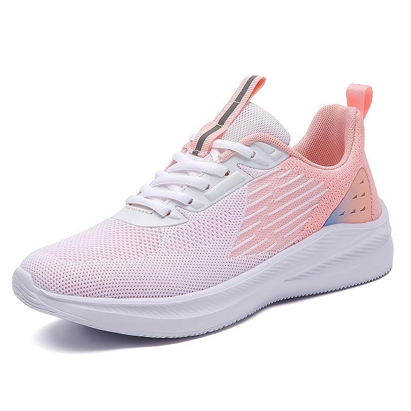 Women's Mesh Running Shoes with Thick Sole - Comfortable and Stylish Sneakers