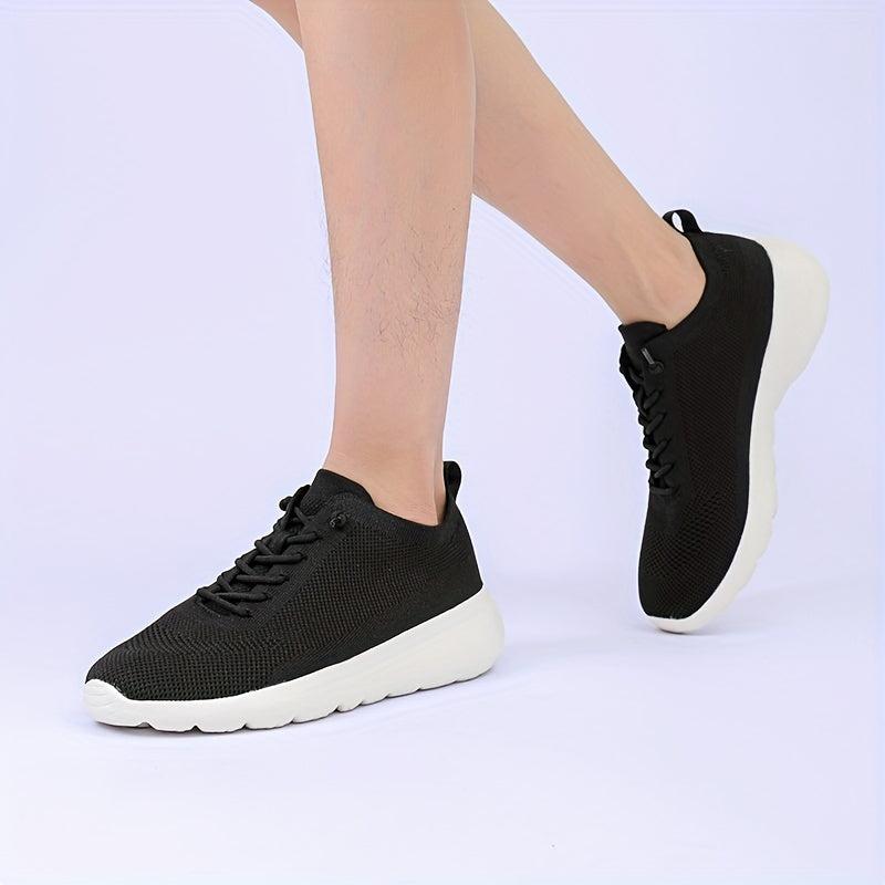 Women's Soft Sole Running Shoes Breathable Lace Up Sneakers Lightweight Non Slip