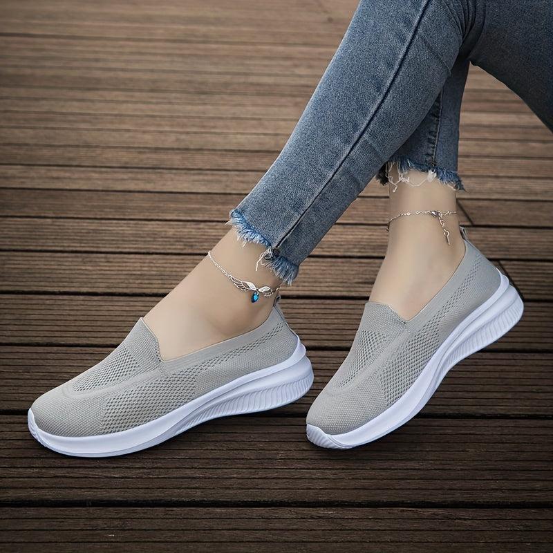 Breathable Walking Shoes Soft Elastic Comfortable Slip On Loafers