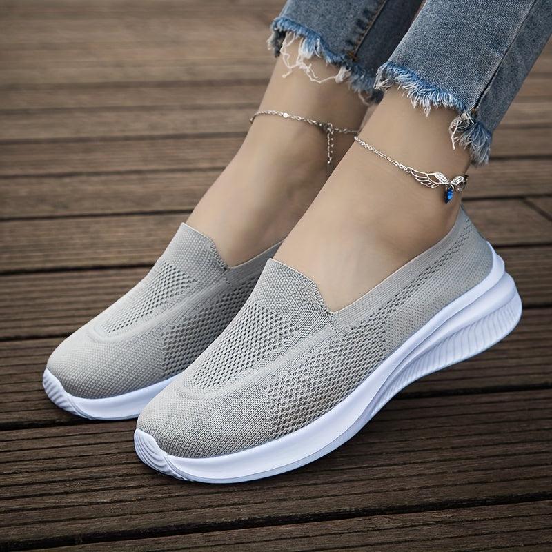 Breathable Walking Shoes Soft Elastic Comfortable Slip On Loafers