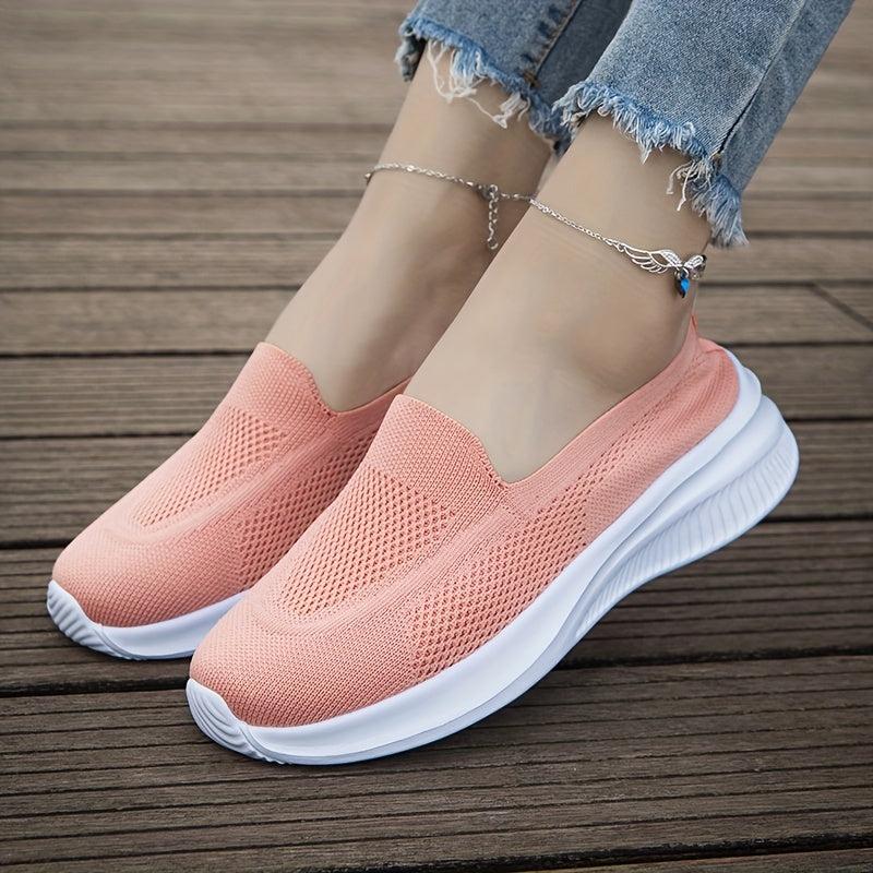 Breathable Walking Shoes Soft Elastic Comfortable Slip On Loafers