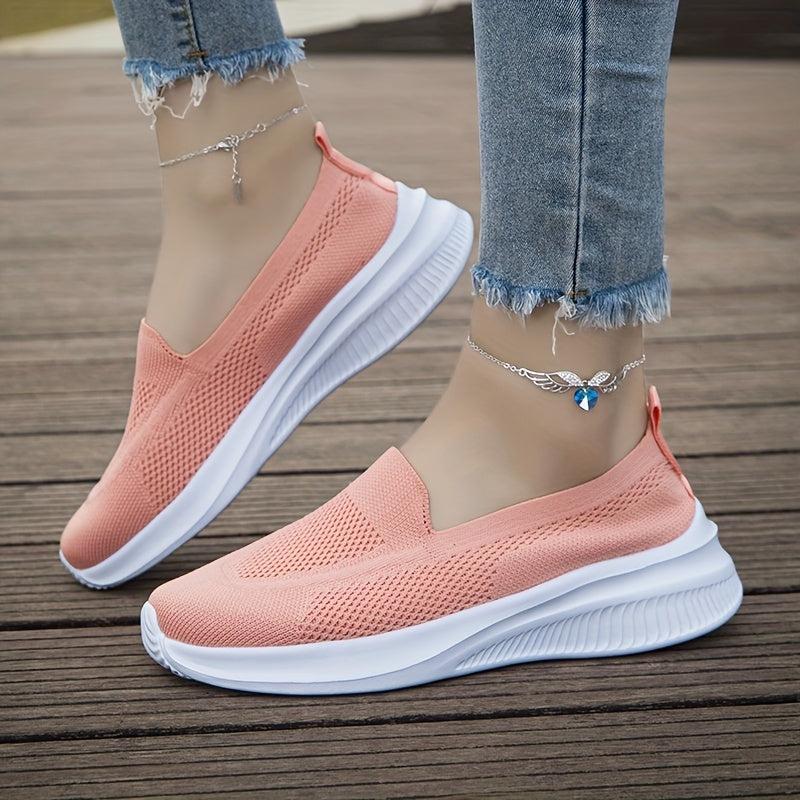 Breathable Walking Shoes Soft Elastic Comfortable Slip On Loafers