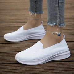 Breathable Walking Shoes Soft Elastic Comfortable Slip On Loafers