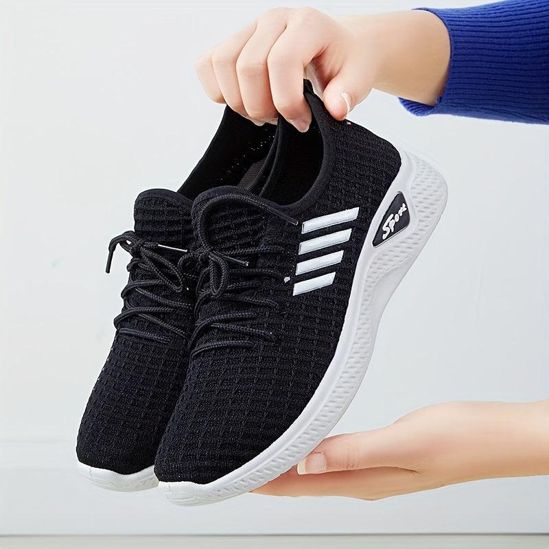 Women's Breathable Athletic Sneakers Lace Up Casual Shoes