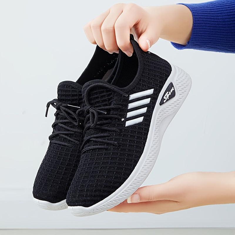 Women's Breathable Athletic Sneakers Lace Up Casual Shoes