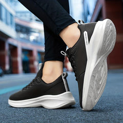 Women's Lace-Up Waterproof Running Shoes Non-Slip Sneakers