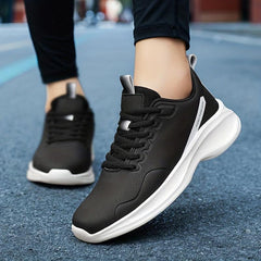 Women's Lace-Up Waterproof Running Shoes Non-Slip Sneakers