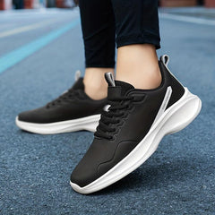 Women's Lace-Up Waterproof Running Shoes Non-Slip Sneakers