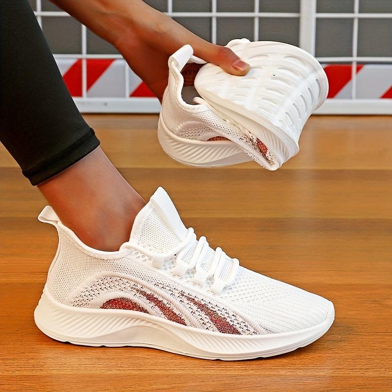 Women's Lightweight Running Shoes Lace up Athletic Sneakers