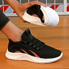 Women's Lightweight Running Shoes Lace up Athletic Sneakers
