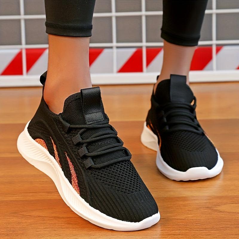 Women's Lightweight Running Shoes Lace up Athletic Sneakers