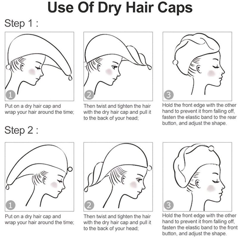 Quick Drying Microfiber Hair Towel for Men & Women
