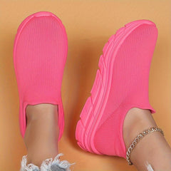 Mesh Slip On Breathable Running Shoes Soft Comfortable Outdoor Sneakers