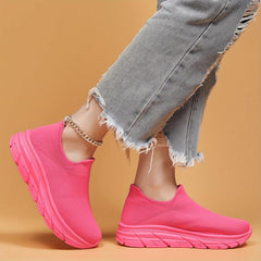 Mesh Slip On Breathable Running Shoes Soft Comfortable Outdoor Sneakers