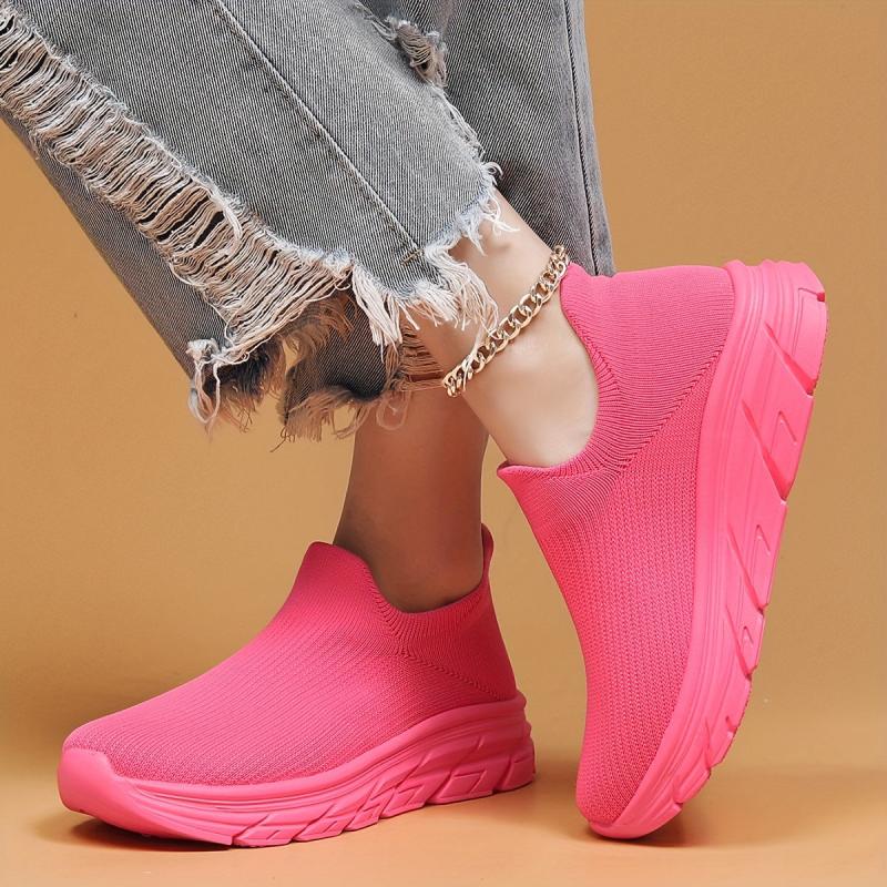 Mesh Slip On Breathable Running Shoes Soft Comfortable Outdoor Sneakers