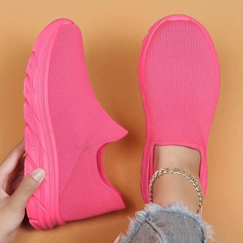 Mesh Slip On Breathable Running Shoes Soft Comfortable Outdoor Sneakers